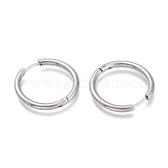Серьги-кольца Huggie Hoop из нержавеющей стали 201&nbsp;LS-EJEW-O095-05-13