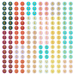 500шт 5 цвета непрозрачные акриловые бусины&nbsp;OACR-TA0003-87