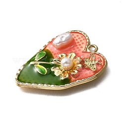 Подвески из эмали и сплава&nbsp;LS-ENAM-K076-16B-G