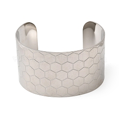 Manschettenarmbänder aus chirurgischem Edelstahl 316l&nbsp;BJEW-D454-01A-P