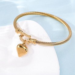 Pulseras con dijes de acero inoxidable 304&nbsp;BJEW-K280-03G