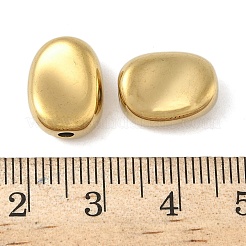 304ステンレススチールビーズ  イオンプレーティング（ip）  直方体  18KGP本金メッキ  10.5x5.5mm  穴：2mm&nbsp;X-STAS-D376-06B-G