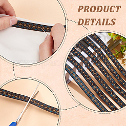 16.6 ярд полиэфирной ромбовидной ленты в этническом стиле SRIB-PH0001-35B