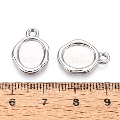 Оправы для подвесок из нержавеющей стали 304 в виде кабошонов STAS-T067-11P