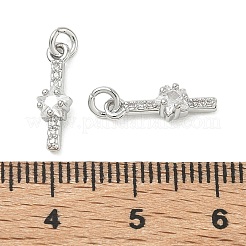 Pendentifs en laiton Shegrace sertis de micro-pavés de zircone cubique&nbsp;XGRQ3D914-514P