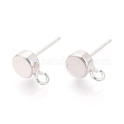 Messing Ohrstecker Zubehör&nbsp;KK-WH0065-09B-S