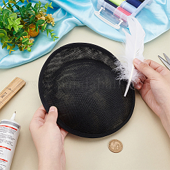 Основание мини-шляпы из льняной ткани AJEW-WH0472-53B