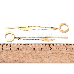 Серьги-кольца из нержавеющей стали 304&nbsp;EJEW-F393-13G