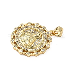 Латунные микро проложить кубического циркония подвески&nbsp;KK-S337-09G-B