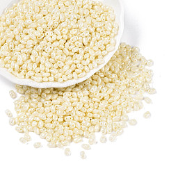 Couleurs opaques perles de rocailles en verre lustré&nbsp;SEED-T006-02K