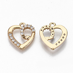 Латунные микро проложить кубического циркония подвески&nbsp;KK-S359-057-RS