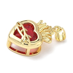 Латунь стекло кулоны&nbsp;KK-L253-28G-02