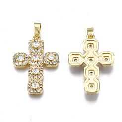 Латунные микро проложить кубического циркония подвески ZIRC-N039-157A-NF