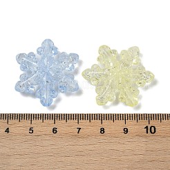 Прозрачных бусин акриловые треск X-OACR-B031-05