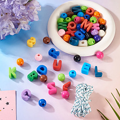 Наборы для изготовления браслетов из букв a~z и круглых браслетов своими руками&nbsp;DIY-TA0013-62