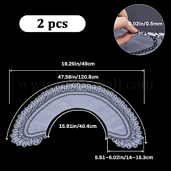 Воротник из полиэстера с вышивкой AJEW-WH0165-75