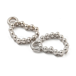 合金チャーム  ハートチャーム  プラチナ  11x8x2mm  穴：1.4mm&nbsp;FIND-A039-14P