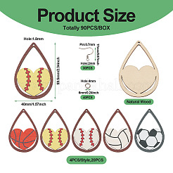 Наборы для изготовления сережек с подвесками на спортивную тематику своими руками&nbsp;DIY-TA0004-36