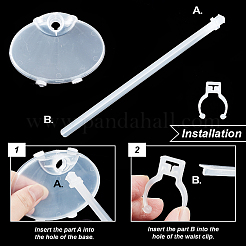 Пластиковые держатели для кукол в сборе ODIS-WH0025-175