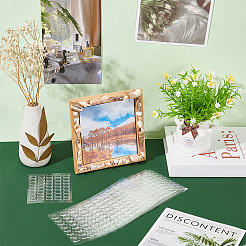 60 шт прозрачные акриловые двухсторонние клейкие наклейки FIND-WH0139-98A