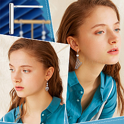 40 шт. латунные серьги-гвоздики&nbsp;KK-BBC0005-21P