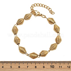 Braccialetti a catena in acciaio inossidabile 304 per donna e uomo&nbsp;BJEW-Z143-27G