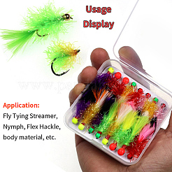 15 рулон 15-х цветного бархатного мишурного шенилла с кристаллами и блестками&nbsp;AJEW-SP0004-12