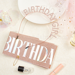 Комплекты плечевых ремней с короной на день рождения AJEW-WH0162-93