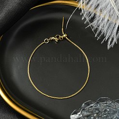 Bracelets à chaîne en laiton pour femmes&nbsp;BJEW-G735-15G-02