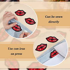 30шт аппликации для губ&nbsp;DIY-MA0006-82