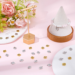 100 pz 2 stili pendenti in lega di stile tibetano&nbsp;TIBE-SC0002-63