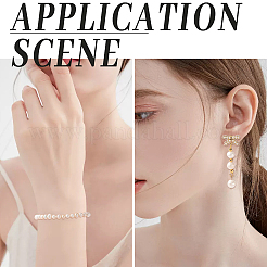 100 шт. бусины из натурального пресноводного жемчуга PEAR-LT0001-17