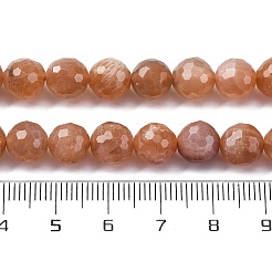 Натуральный персиковый лунный камень&nbsp;LS-G-J403-04A-8mm