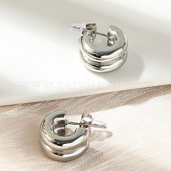 Серьги-гвоздики из нержавеющей стали 304 для женщин&nbsp;EJEW-U051-03P