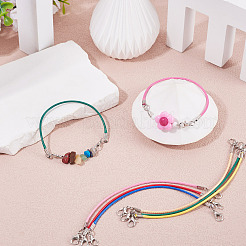 30 Stück koreanisches gewachstes Polyesterband zum Basteln von Armbändern&nbsp;YC-TADJ0001-02A