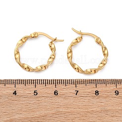 201 серьги-кольца из нержавеющей стали X-EJEW-A054-05C-G