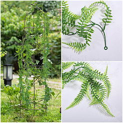 Пластиковый искусственный персидский листовой ротанг DIY-WH0671-112