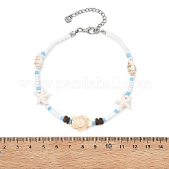 Boho-Fußkettchen mit Meeresschildkröten-&nbsp;AJEW-AN00783