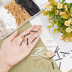 800 шт. 4-х цветные стеклянные круглые бусины SEED-GL0001-06