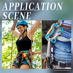 9 шт. двухцветные алюминиевые скальные карабины&nbsp;FIND-UN0010-08