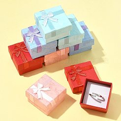 8 шт. 4 цвета упаковка для подарков на день святого валентина картонные коробки для колец CBOX-FS0001-07