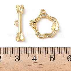 Латунные застежки-молнии из прозрачного кубического циркония KK-D504-07G