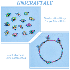 12 шт. застежка-кнопка из нержавеющей стали 201 STAS-UN0053-71