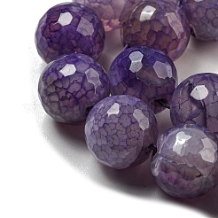 Граненые натуральные драконьи вены агатовые бусины&nbsp;X-G-F447-12mm-L04