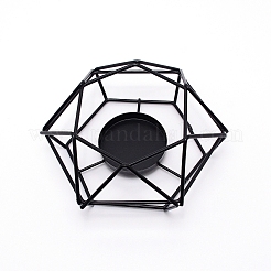 Железный полый подсвечник AJEW-WH0019-69A-EB