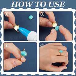 1 шт. 925 компонента кольца из стерлингового серебра&nbsp;STER-BC0003-88G