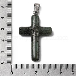 Подвески-кресты из натурального мохового агата KK-D021-04D-P