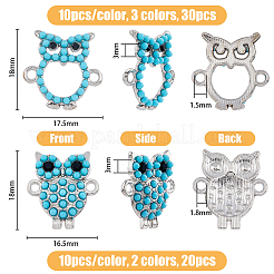 50 Stück 5 Stile Legierungsverbinder Charms&nbsp;FIND-FH0010-76