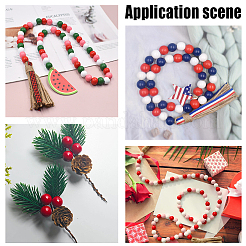 300 шт. плоские круглые бусины из клена WOOD-PA0001-04