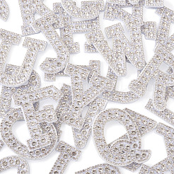 Patchs de strass en résine alphabet&nbsp;DIY-TAC0005-45A
